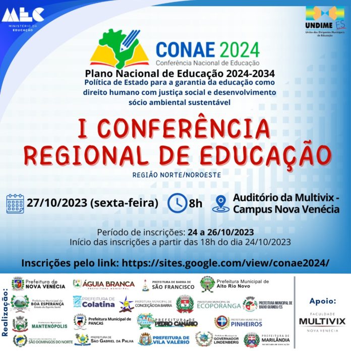 Municípios realizam a 1ª Conferência Regional de Educação