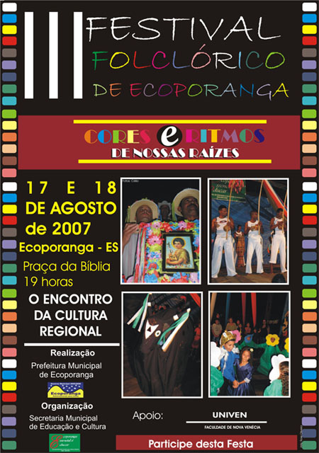 Vem ai o III Festival Folclórico de Ecoporanga 